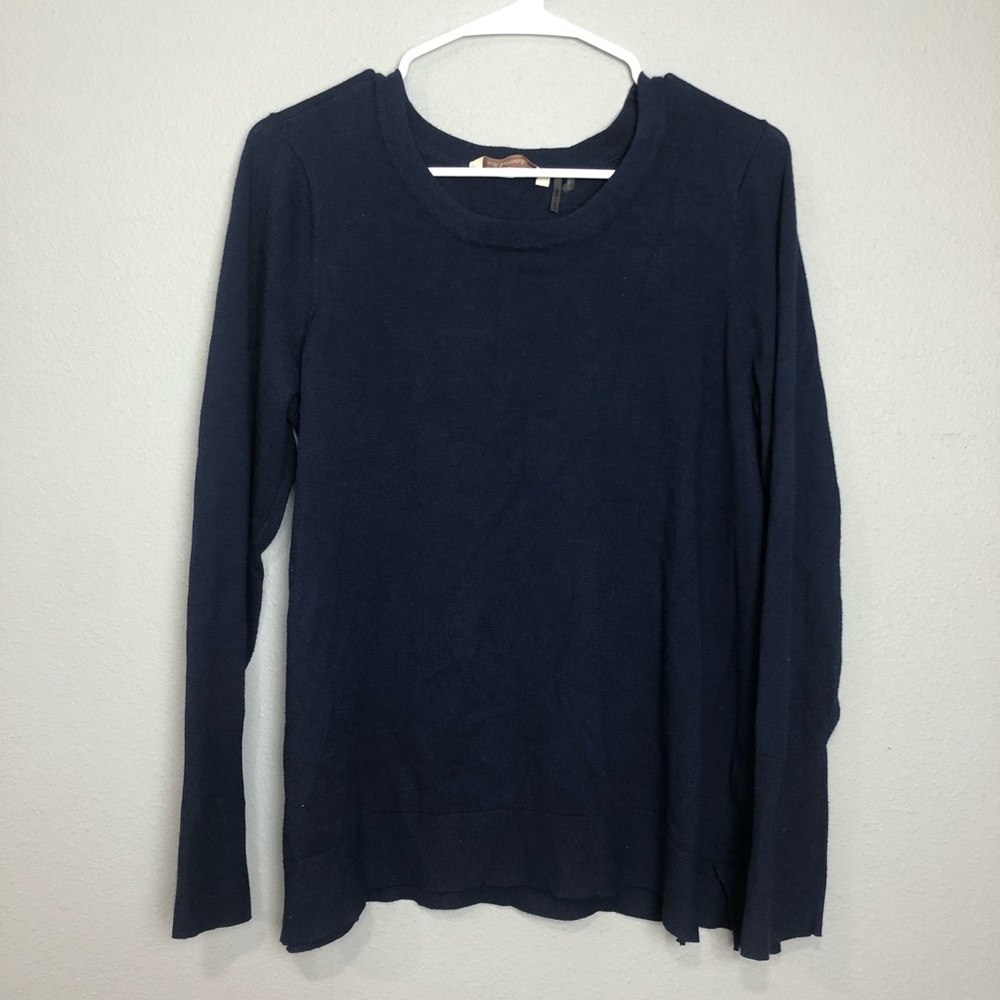 Soft surroundings navy blue Crewneck sweater